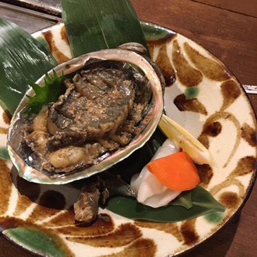 あわびのバター焼き