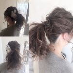 ヘアアレンジポニーテール