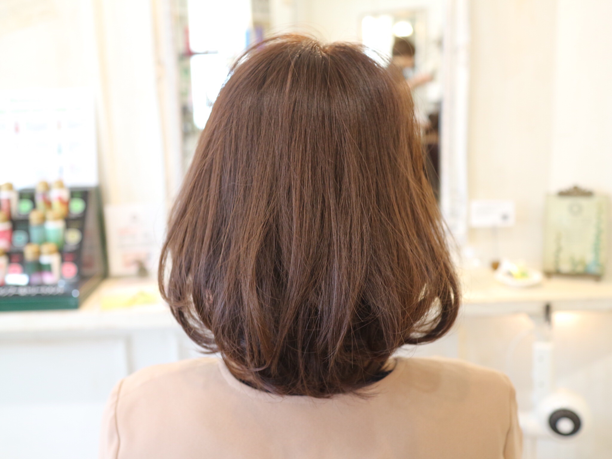 ミディアム,髪型