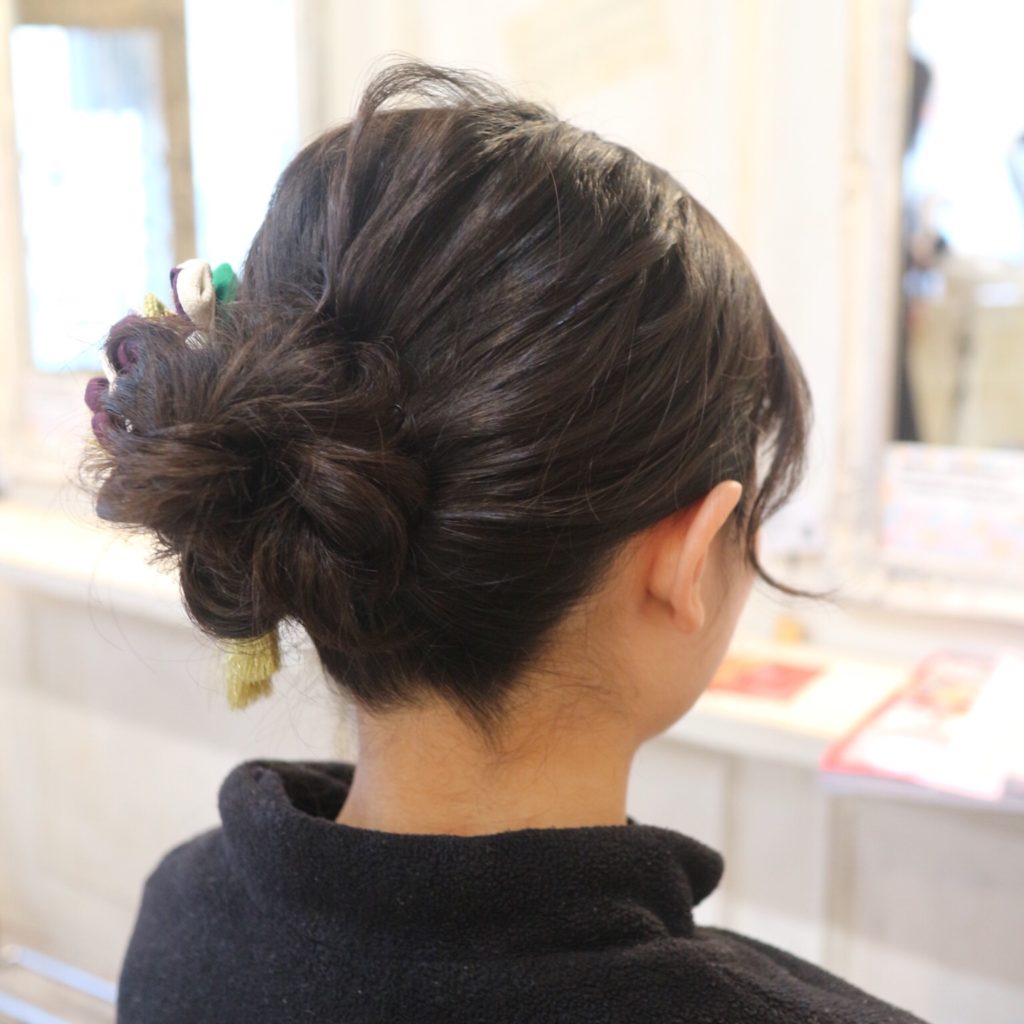 成人式,ヘアセット