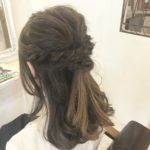 ハーフアップのヘアセット💍⋆*