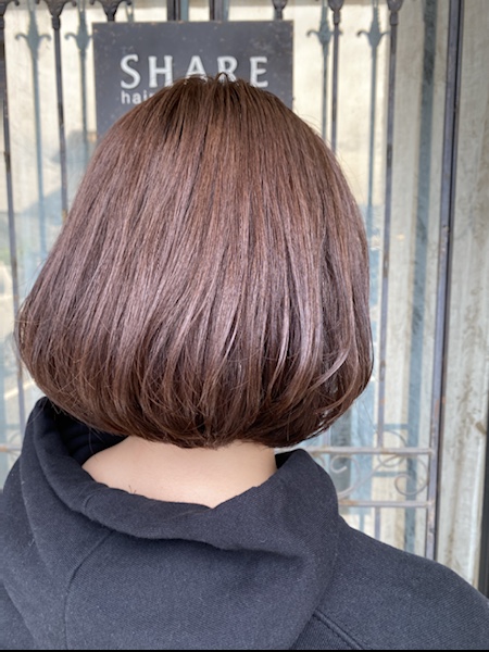 女の子らしいピンクベージュボブ 香川県高松市で大人女性に人気の美容室share シェア 女の子らしいピンクベージュボブ 香川県高松市で大人女性に人気の美容室share シェア